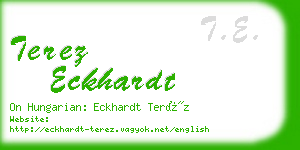 terez eckhardt business card